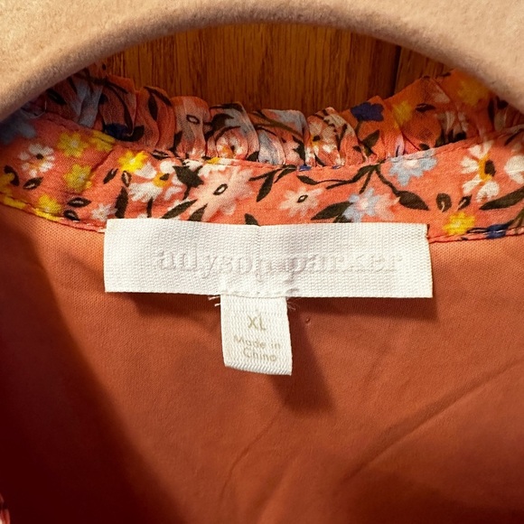 Adyson Parker Ruffle Sleeve Front Button Blouse - Size XL - Picture 7 of 8